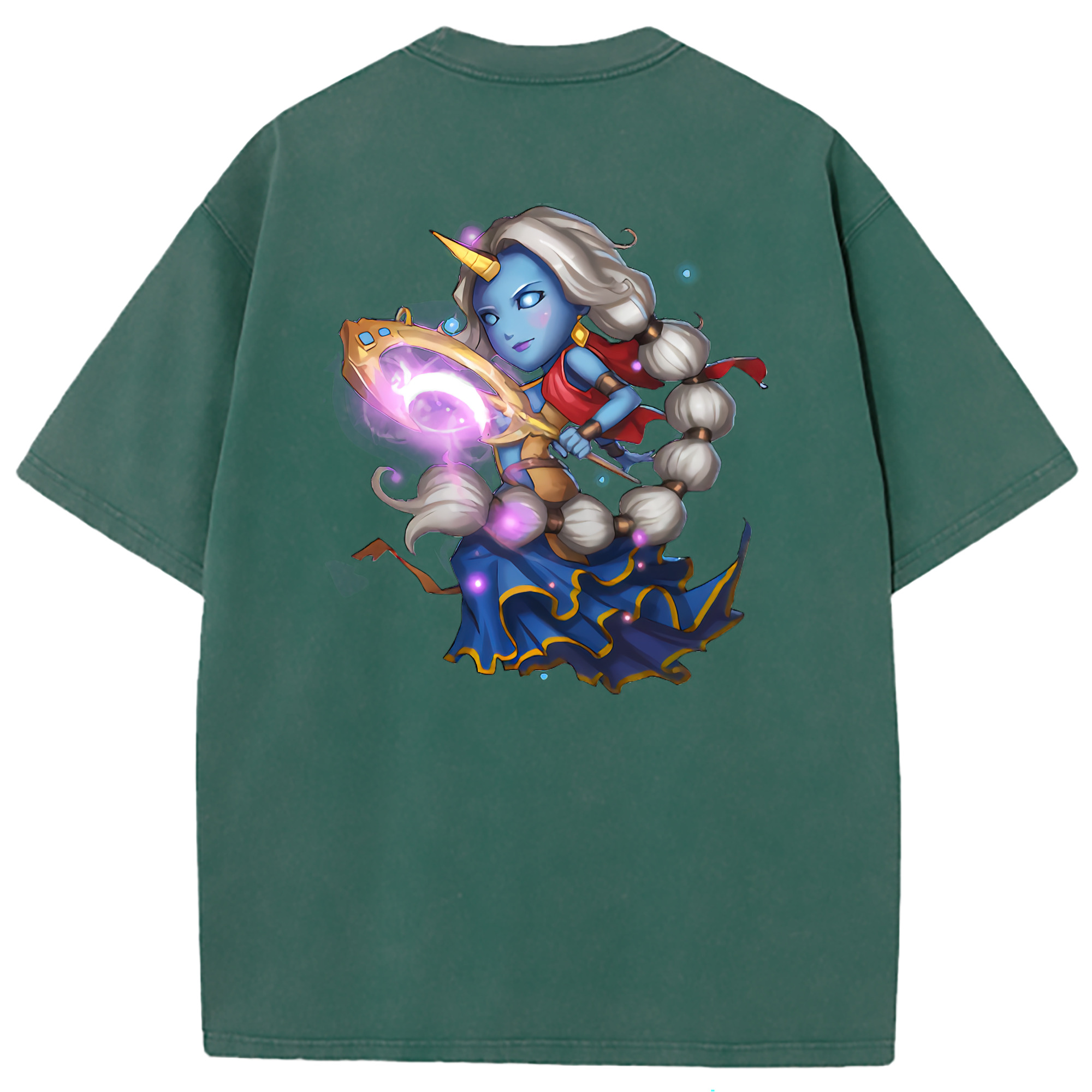 （画像用） リーグ・オブ・レジェンド League of Legends LOL 綿100% ヴィンテージ風 半袖Tシャツ（背面プリント）